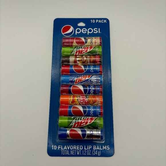 Pepsi 10 Pack Flavored Lip Balms NEW - Picture 1 of 2